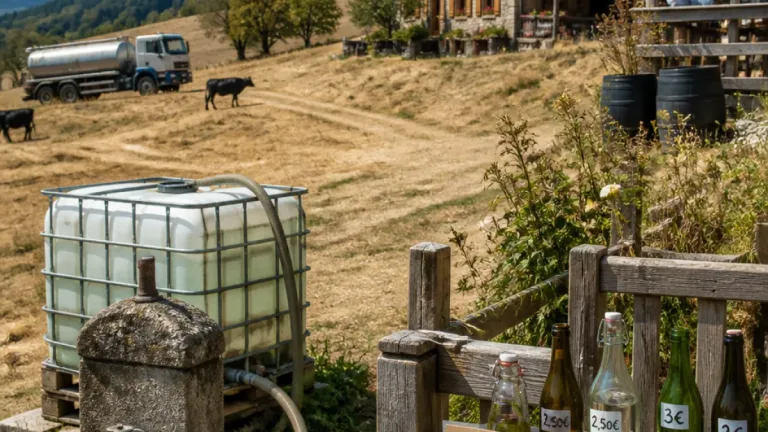 Sécheresse dans les Vosges : des fermes‑auberges privées d'eau perturbent accueil et élevage