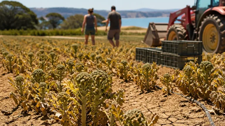 Sécheresse : des maraîchers des Côtes‑d’Armor constatent jusqu’à 50 % de pertes