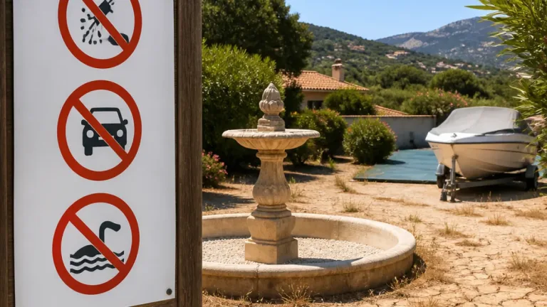 Sécheresse en Corse‑du‑Sud : interdictions d'arrosage, lavage et remplissage de piscines depuis le 3 juillet