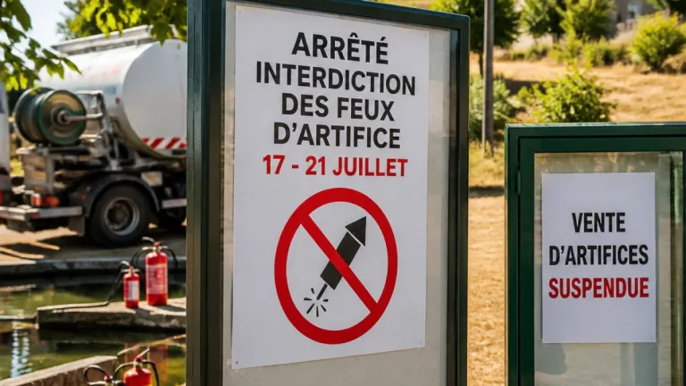 Sécheresse: feux d’artifice interdits dans le Cantal jusqu’au 21 juillet, règles et dérogations