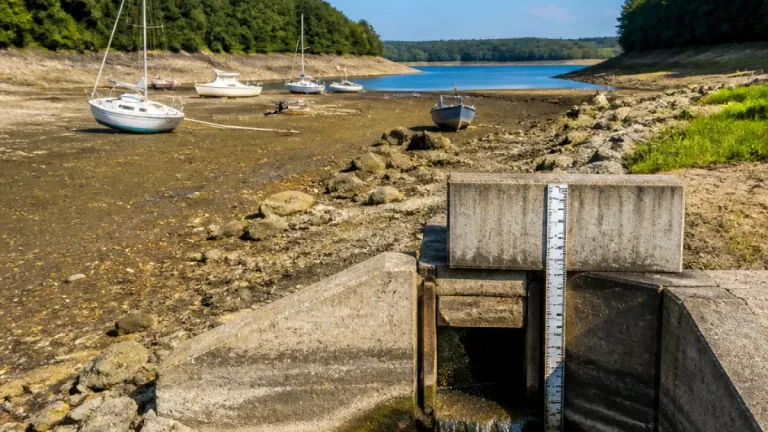 Sécheresse : le lac de Vassivière commence à baisser pour soutenir les cours d'eau en aval