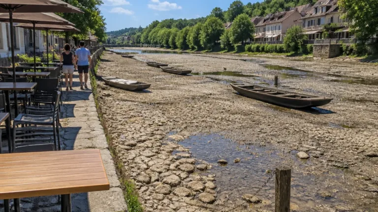Sécheresse : une portion de la rivière du Doubs entièrement à sec, les habitants abasourdis