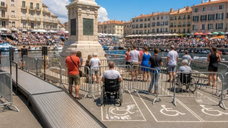 Sète : un espace réservé aux personnes à mobilité réduite pour le Grand prix des lourds