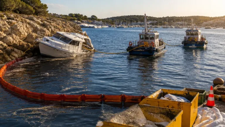 Six-Fours-les-Plages : une vedette sauvée aux Embiez, un risque de pollution évité