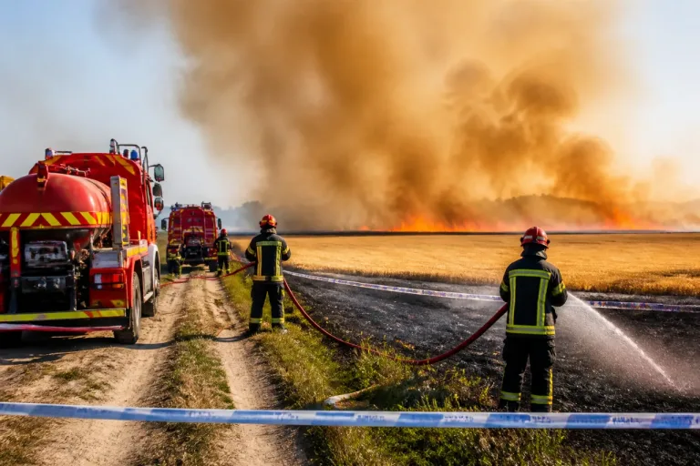 Six hectares de chaume brûlés à Cintegabelle, plusieurs autres feux autour de Toulouse