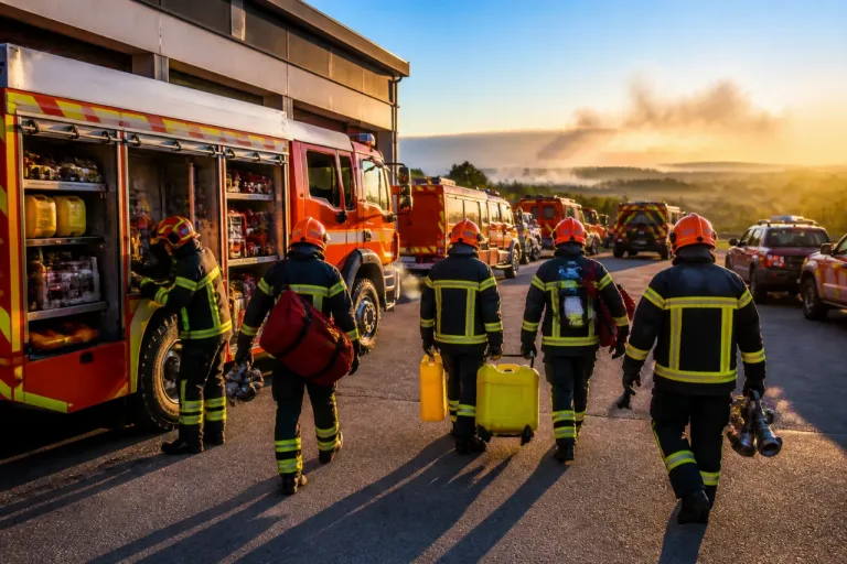 Six sapeurs‑pompiers du Loiret détachés pour renforcer les équipes engagées dans le sud