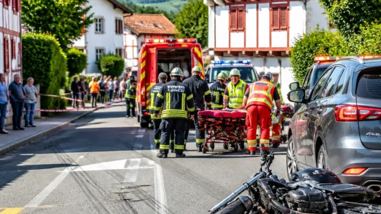 Souraïde : un motard transporté en urgence absolue après une collision avec une voiture