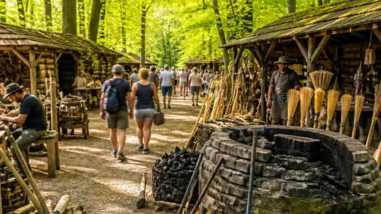 Sous les hêtres de la forêt de Chaux, la fête des vieux métiers reprend le 15 août