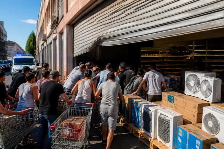 Strasbourg : ruée chez Lidl pour clims et ventilateurs, cohue et appel à la police