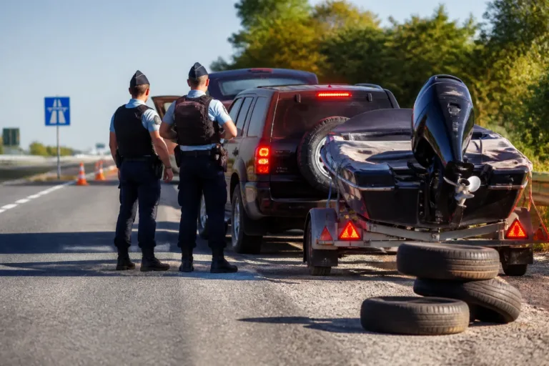 Sur l’A26 près de Troyes, un Canadien intercepté pour une remorque surchargée et des infractions