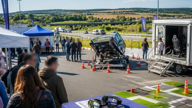 Sur l’aire du Manoire, la préfecture mobilise pour prévenir les drames de la route