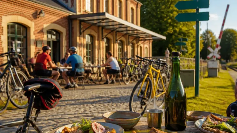 Sur l’Avenue Verte, la gare de Neufchâtel-en-Bray accueille les cyclistes gourmands