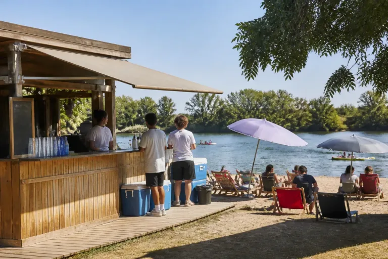 Sur les bords du Lot à Aiguillon, huit jeunes relancent un kiosque boissons-snacking