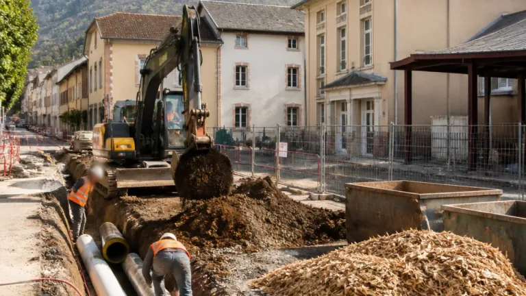 Tarascon‑sur‑Ariège lance son réseau de chaleur au bois pour chauffer écoles et salles publiques