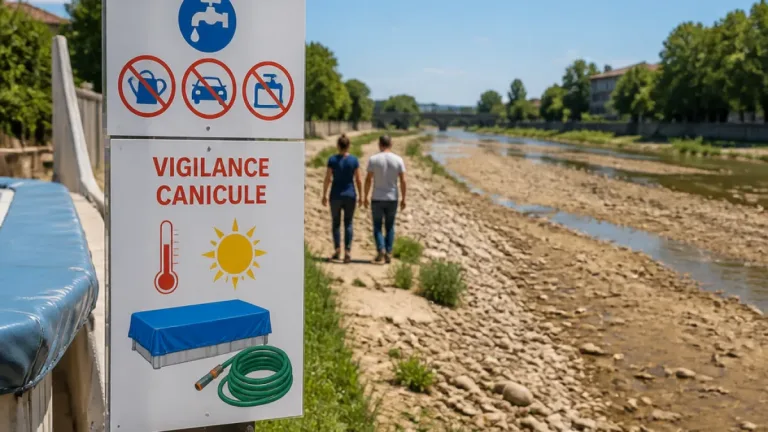 Tarn-et-Garonne : vigilance rouge canicule et restrictions sévères face à la sécheresse