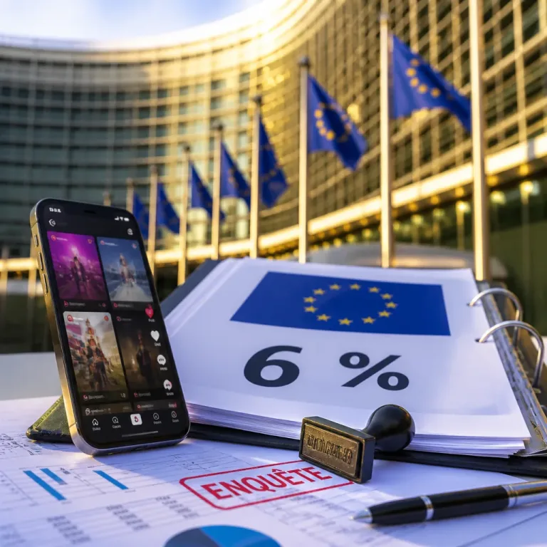 Bruxelles épingle TikTok pour insuffisante protection des mineurs, menace d'amende jusqu'à 6 %