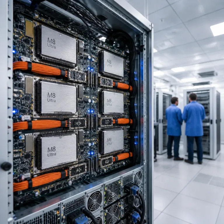 Apple préparerait un serveur IA avec des puces M8 Ultra et la connectivité Nvidia