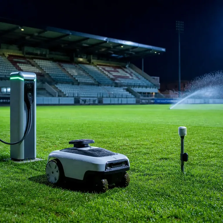 Un robot d'arrosage autonome testé à Cugnaux pour économiser l'eau des terrains sportifs