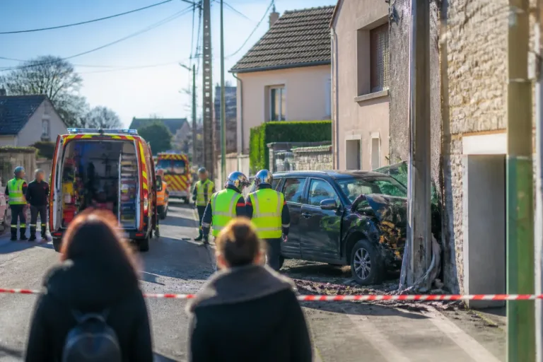 Thorigny-sur-Marne : un 4x4 percute un poteau et un mur, trois septuagénaires gravement blessés