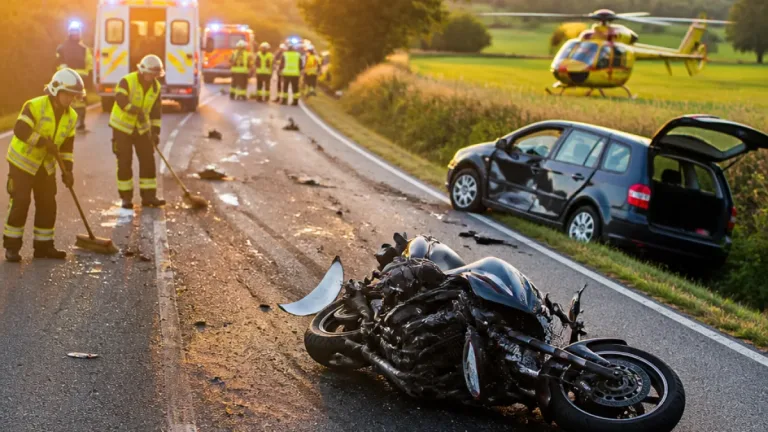 Tinchebray-Bocage : un motard héliporté après un grave choc avec une voiture