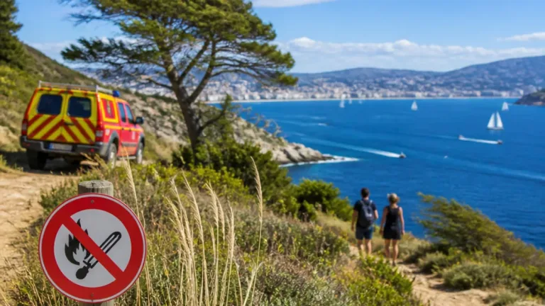 Toulon : canicule modérée et mistral soutenu, vigilance aux risques d'incendie