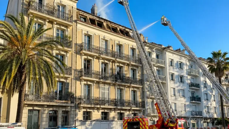 Toulon : incendie dans deux appartements, intervention importante avenue François Cuzin
