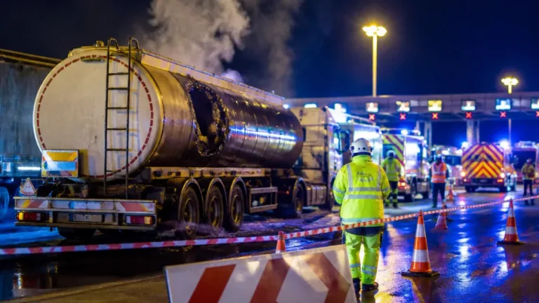 Toulouse : une fuite de matières dangereuses perturbe la circulation au péage Toulouse‑Nord