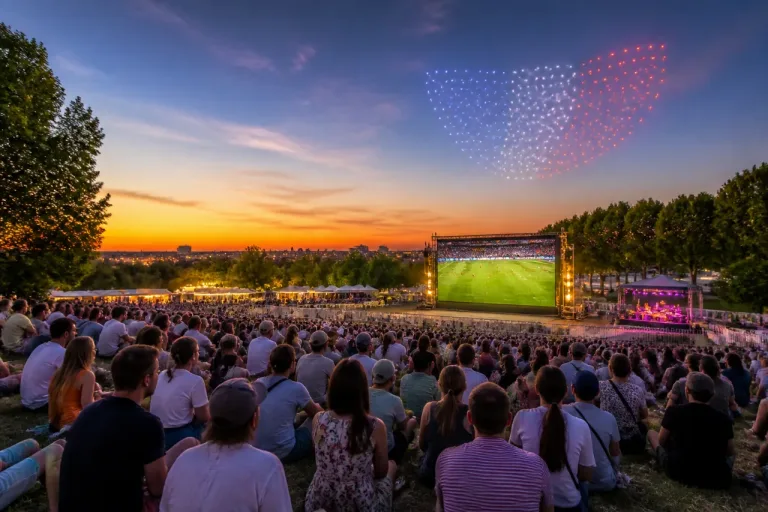 Tours : fan zone géante à la Gloriette le 14 juillet, enchaînée avec le show de drones