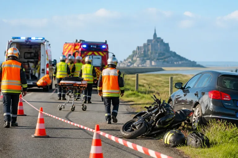 Trois collisions impliquant des deux‑roues en une journée dans la Manche, trois jeunes légèrement blessés
