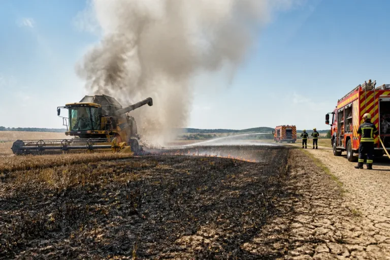 Trois incendies lors de moissonnage brûlent au total neuf hectares dans le Calvados