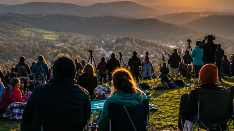 Uchon et les hauteurs du Creusot‑Autun fascinés par l’éclipse du 12 août