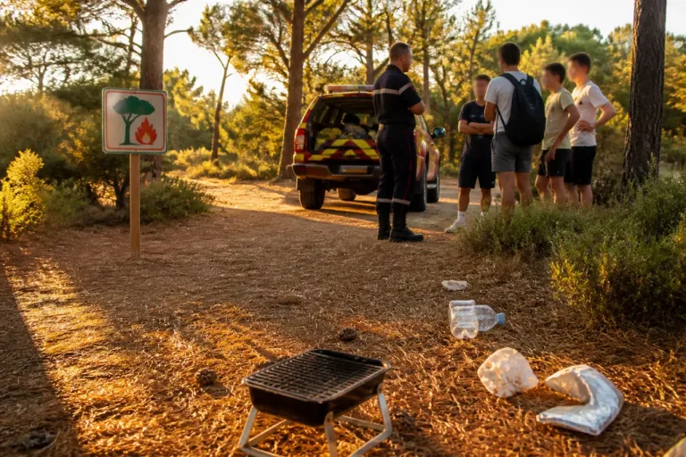 Un barbecue en forêt stoppé à Gué-d'Alleré : la commune met en garde contre le risque d'incendie