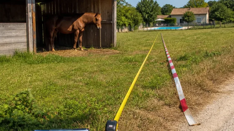 Un box à chevaux contesté : le tribunal confirme la proximité d’une piscine à Rouvres