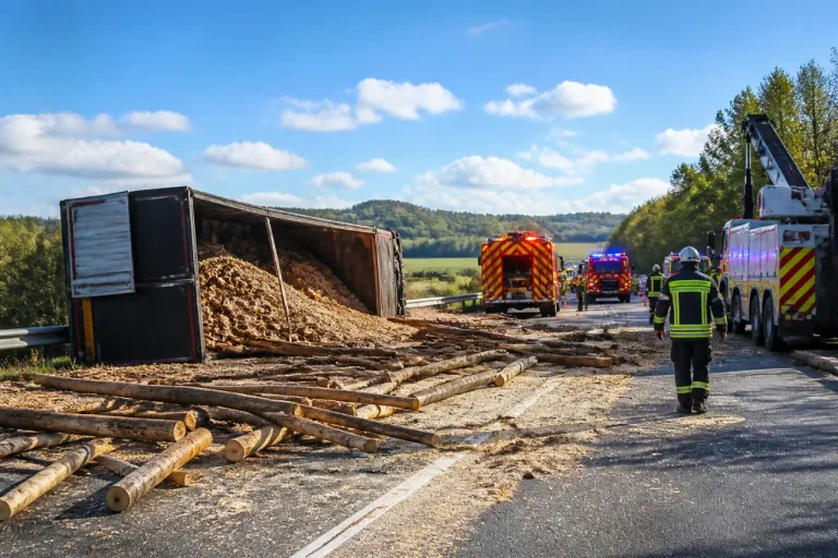 Un camion perd sa cargaison de bois sur l'A71, la circulation interrompue près de Saint‑Marcel‑en‑Murat