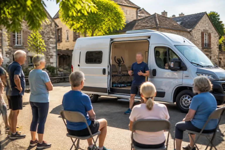 Un camion-salle de sport parcourt les villages du Tarn pour garder les seniors actifs