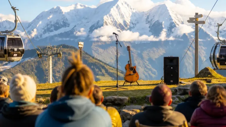 Un concert au sommet de la télécabine de Vallandry : Loner Deer joue à 2 100 m