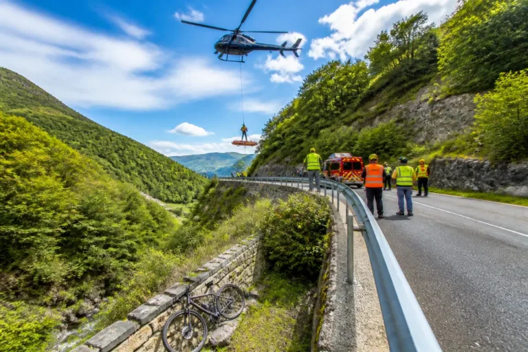 Un cycliste de 19 ans hélitreuillé après une chute en contrebas de la RD219 entre Lançon et Arreau