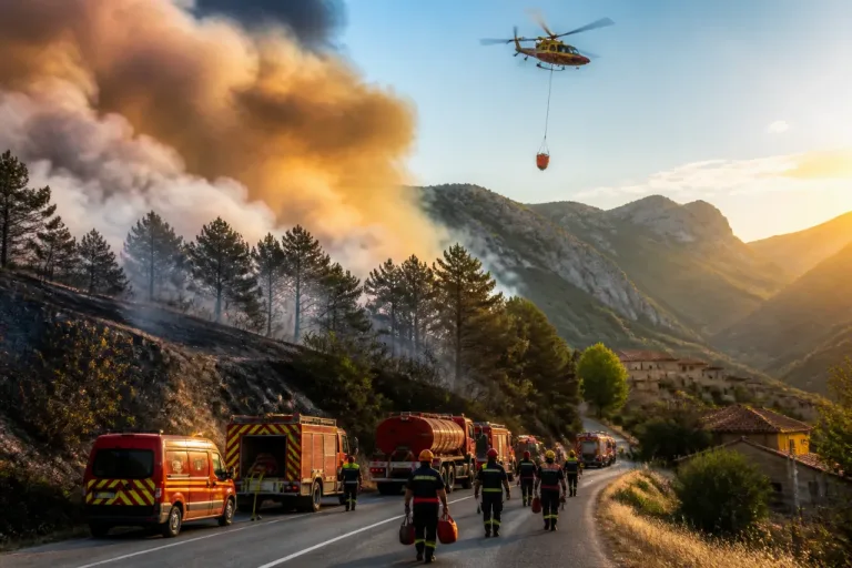 Un feu de forêt de 500 hectares mobilise 300 pompiers près de Die, la situation reste critique