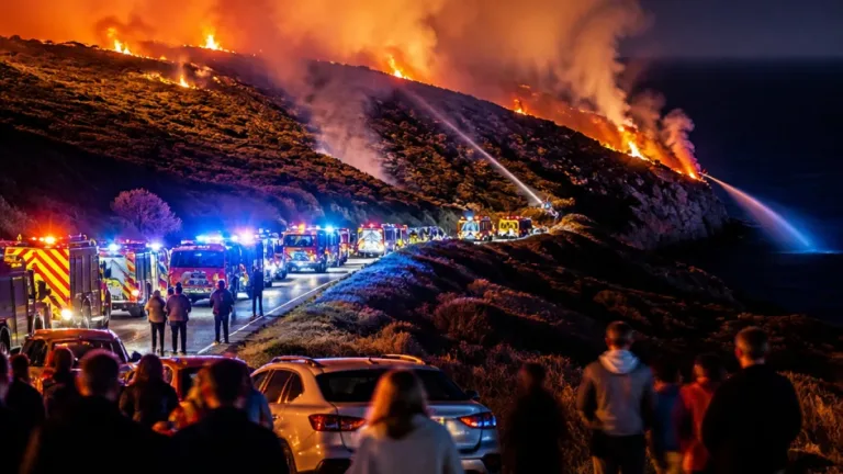 Un feu de lande au cap Fréhel ravage 38 hectares et mobilise d'importants moyens