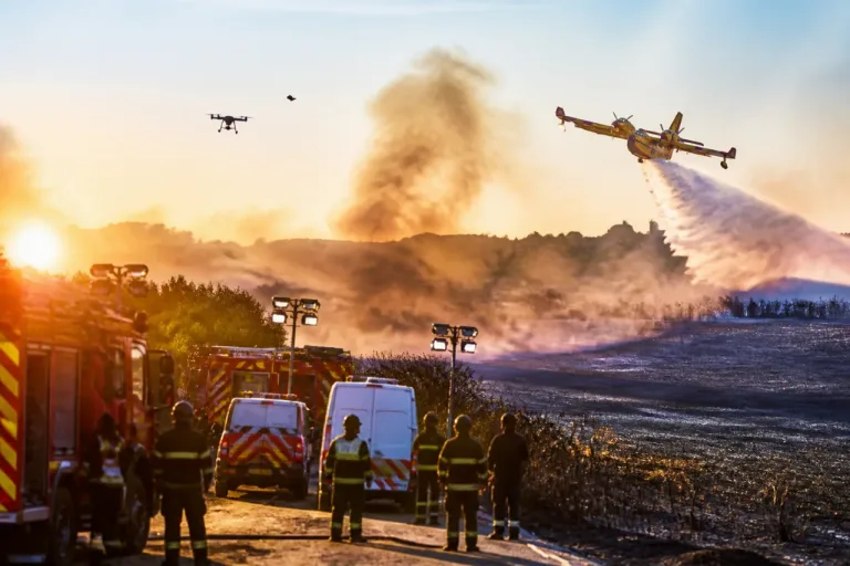 Un feu hors norme ravage 160 ha au sud de Parthenay, près de 200 pompiers mobilisés