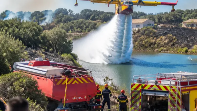 Un hélicoptère bombardier d’eau engagé pour la première fois en Eure‑et‑Loir après un feu de 120 ha à Tréon