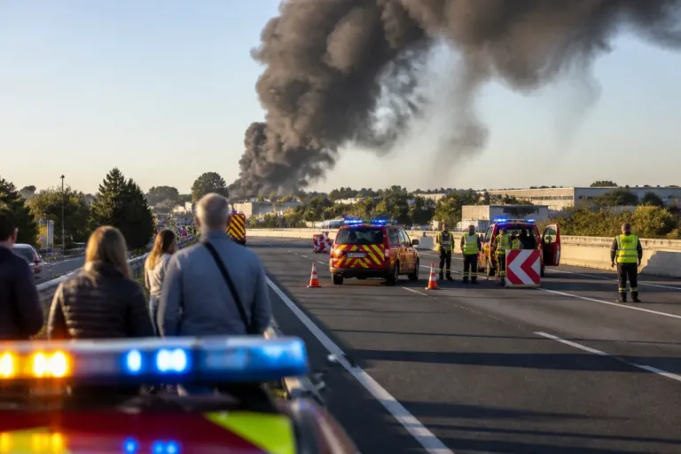Un important feu se déclare dans la zone industrielle de Grézan à Nîmes, l’A9 fermée