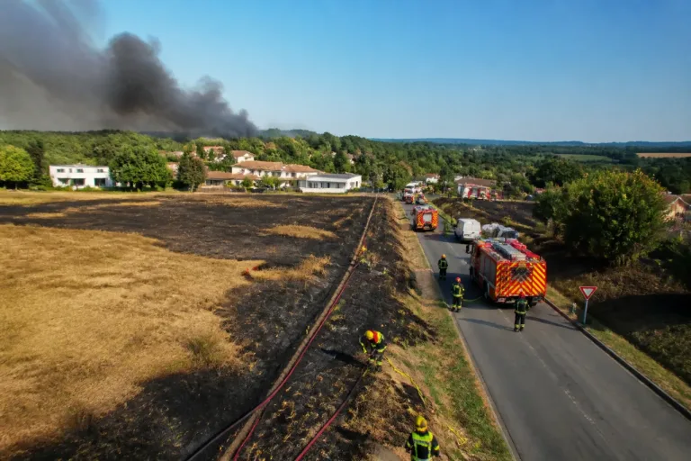 Un incendie repart à Parthenay : 160 hectares déjà partis et les secours de nouveau mobilisés