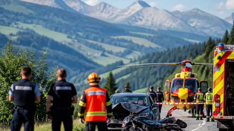 Un motard de 25 ans meurt dans une collision frontale à Taninges
