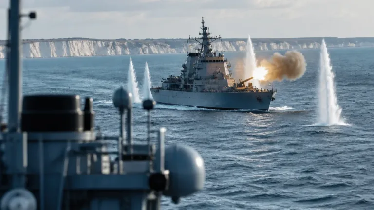 Un navire russe effectue un tir réel dans la Manche, à une soixantaine de kilomètres de Plymouth