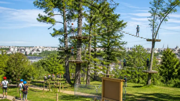 Un parc d’accrobranche ouvre à la Colline aux Oiseaux et fait monter Caen en hauteur