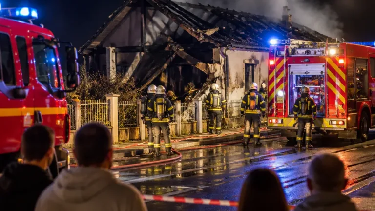 Un pavillon détruit par un incendie à Bosc-Édeline : les occupants hors de danger