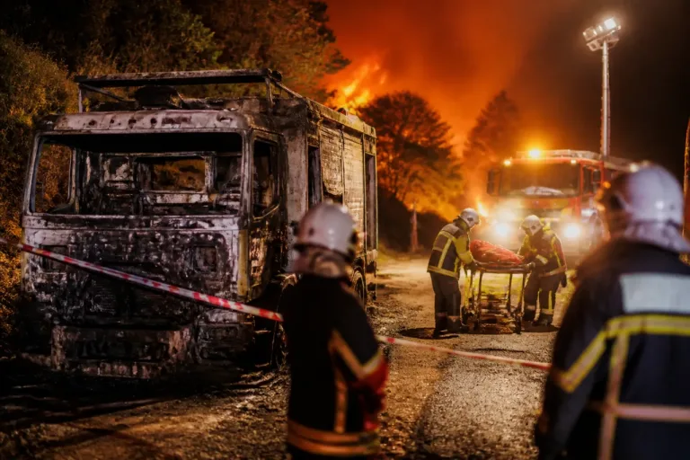 Un pompier audois blessé lors d’un renfort contre un feu dans les Pyrénées‑Orientales