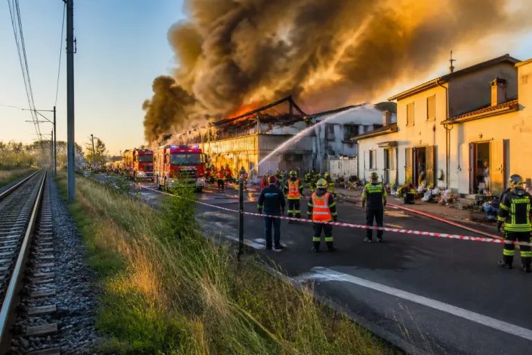 Un violent incendie détruit l’entrepôt de l’Intermarché à Saint-Romain-le-Puy