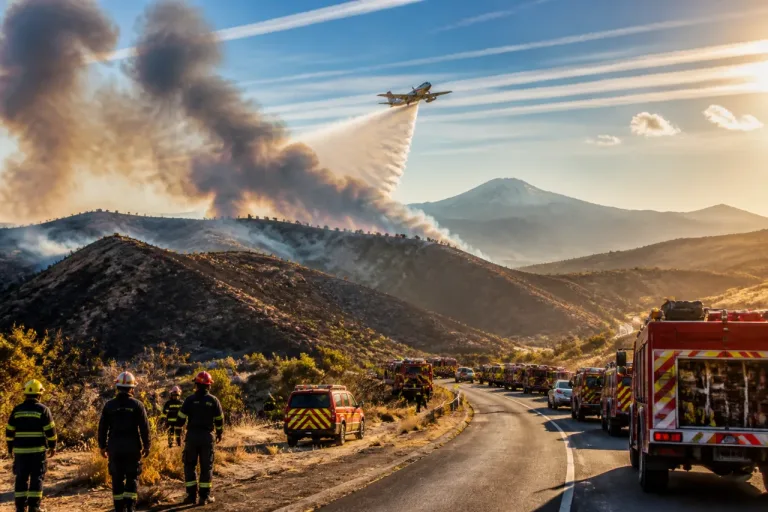 Un violent incendie mobilise près de 700 pompiers près du Mont Canigou